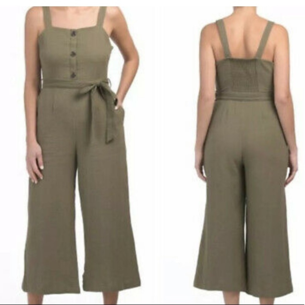 Rachel Zoe Olive Green Button Front Jumper